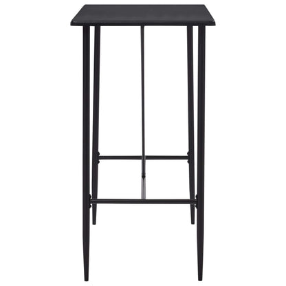 vidaXL Bar Table Black 120x60x110 cm MDF