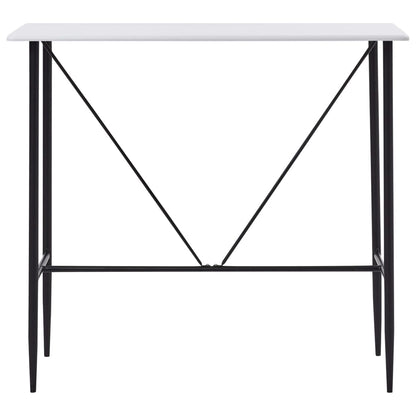 vidaXL Bar Table White 120x60x110 cm MDF