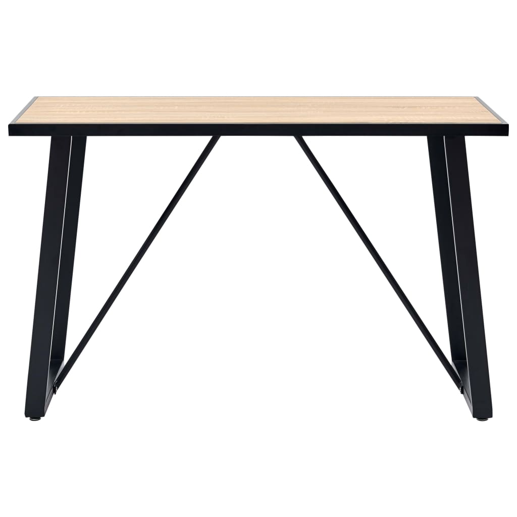 vidaXL Dining Table Oak 120x60x75 cm MDF