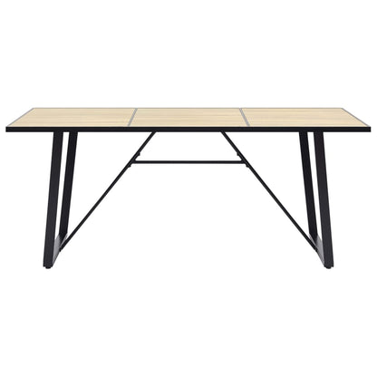vidaXL Dining Table Oak 200x100x75 cm MDF