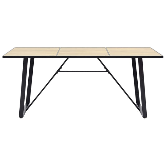 vidaXL Dining Table Oak 200x100x75 cm MDF