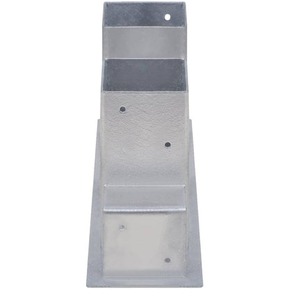 vidaXL Firewood Stacking Aids 8 pcs Steel Silver