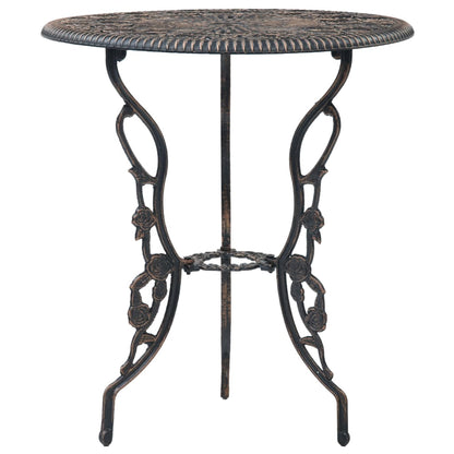 vidaXL Bistro Set | Bronze | Cast Aluminium | Compact | Durable | Bistro Set