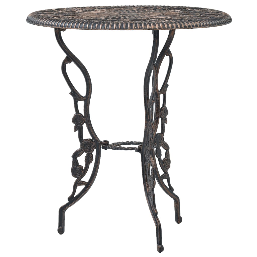 vidaXL Bistro Set | Bronze | Cast Aluminium | Compact | Durable | Bistro Set