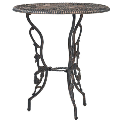 vidaXL Bistro Set | Bronze | Cast Aluminium | Compact | Durable | Bistro Set