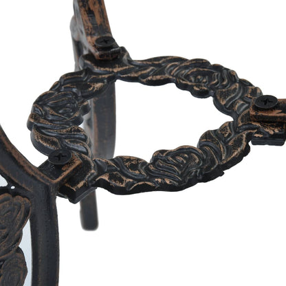 vidaXL Bistro Set | Bronze | Cast Aluminium | Compact | Durable | Bistro Set