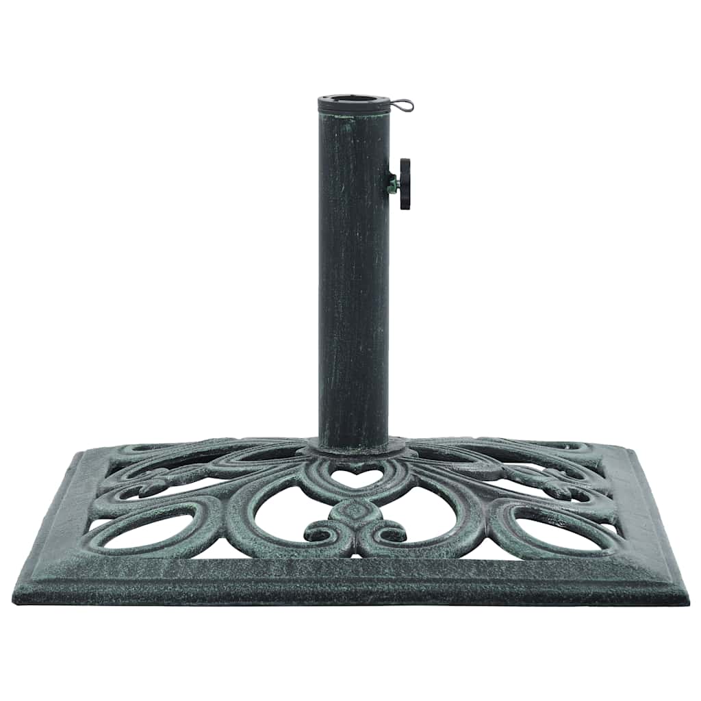 vidaXL Umbrella Base Green 12 kg 49 cm Cast Iron