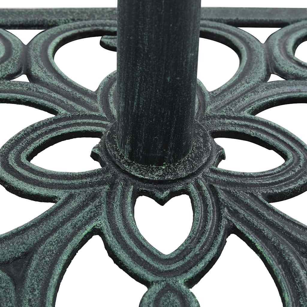 vidaXL Umbrella Base Green 12 kg 49 cm Cast Iron