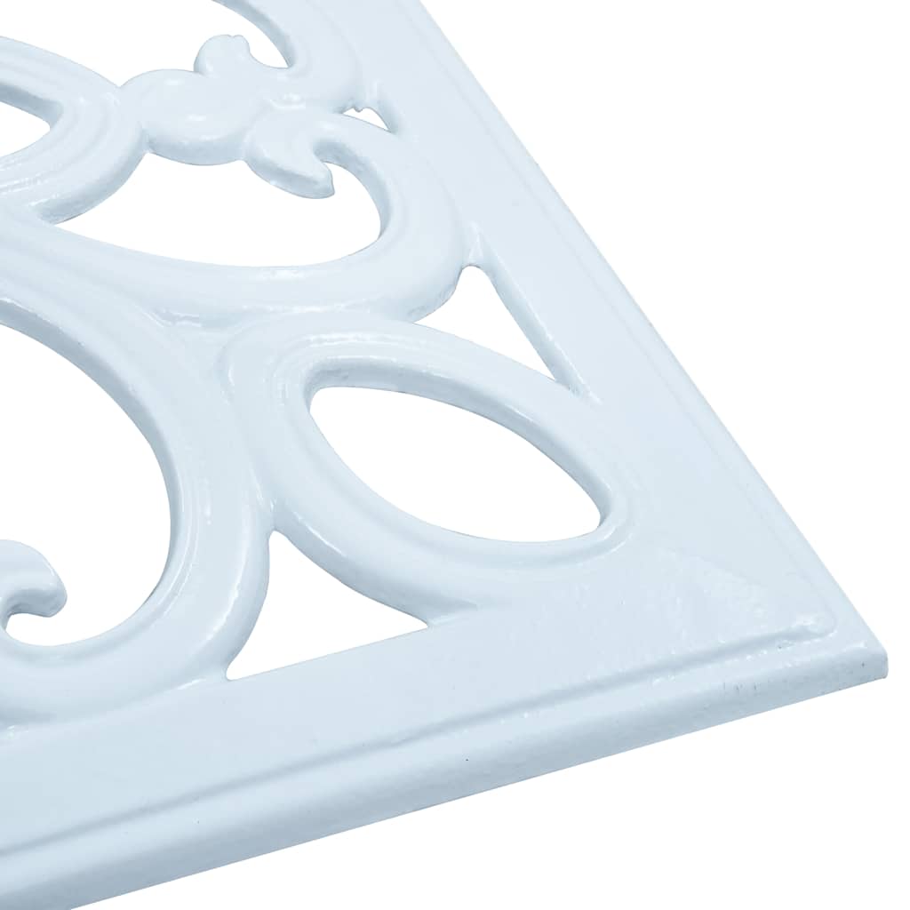vidaXL Umbrella Base White 12 kg 49 cm Cast Iron