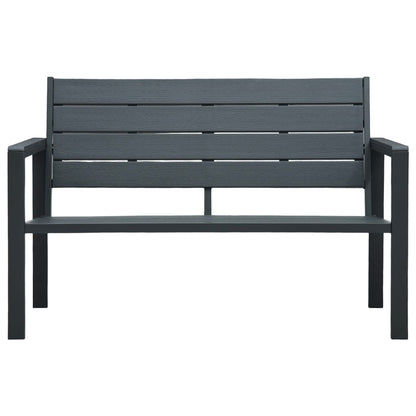vidaXL Garden Bench | Grey | HDPE | Medium | Durable | Garden Bench