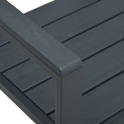 vidaXL Garden Bench | Grey | HDPE | Medium | Durable | Garden Bench