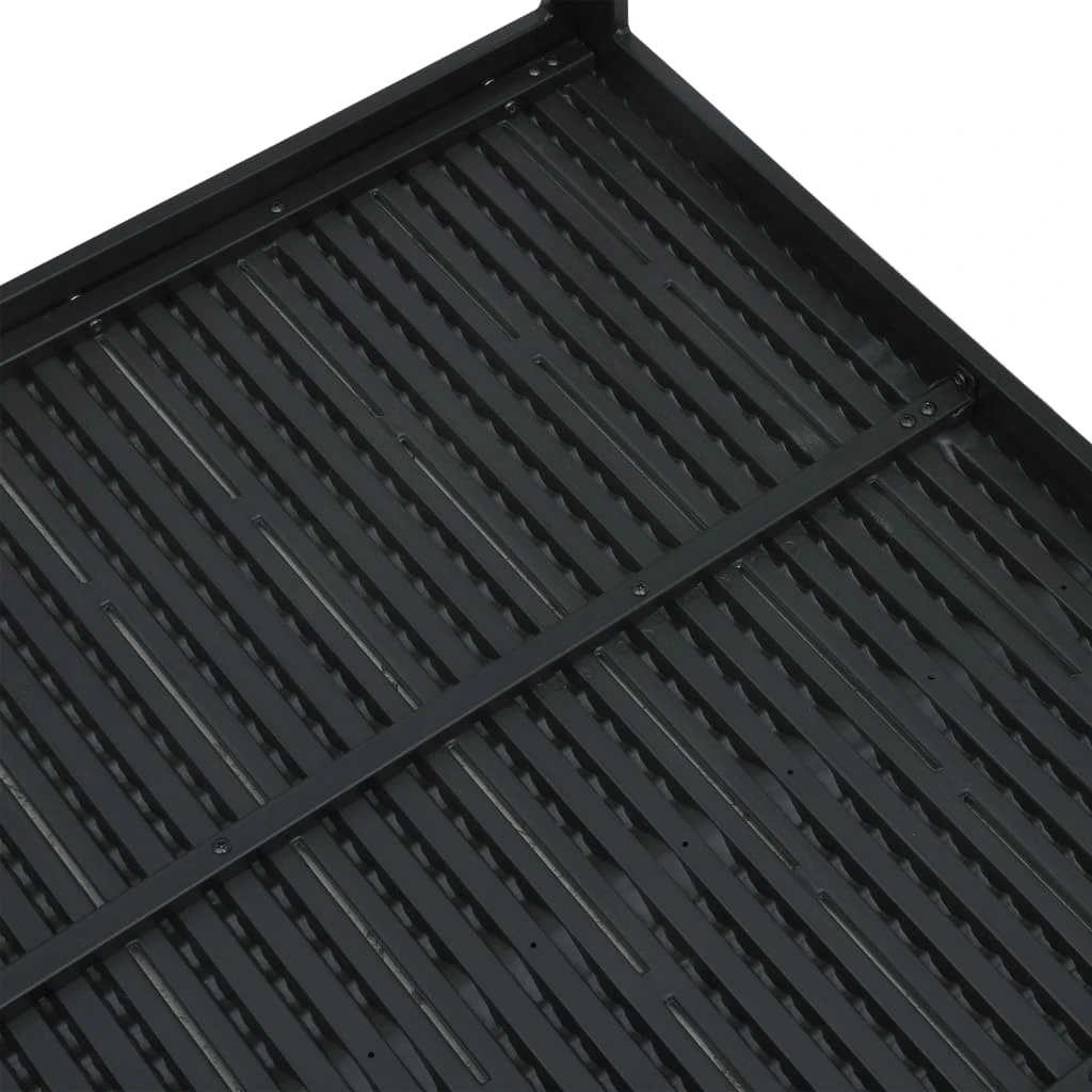 vidaXL Coffee Table Black 78x78x74 cm HDPE Wood Look
