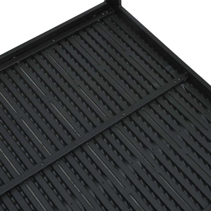 vidaXL Coffee Table Black 78x78x74 cm HDPE Wood Look