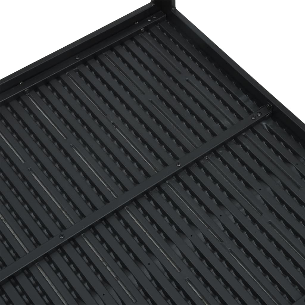47882 vidaXL Coffee Table Black 78x78x74 cm HDPE Wood Look