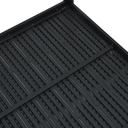 47882 vidaXL Coffee Table Black 78x78x74 cm HDPE Wood Look