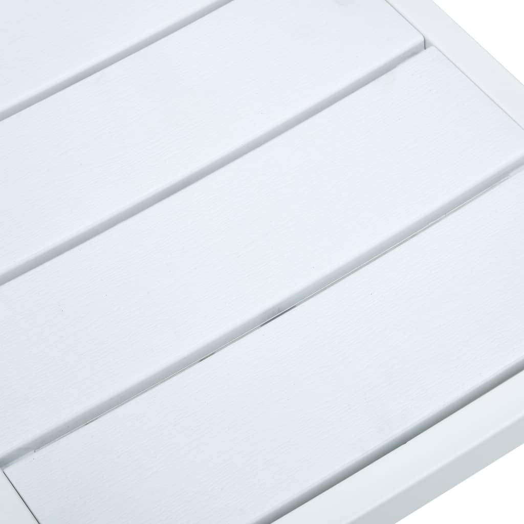 vidaXL Garden Chair | Set of 4 | White | HDPE and steel | Standard | Durable