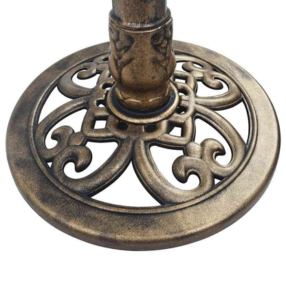 vidaXL Garden Bird Bath Bronze Plastic
