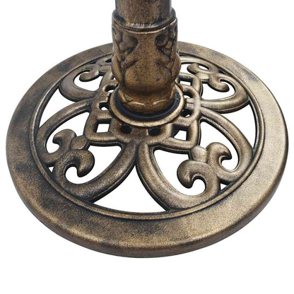vidaXL Garden Bird Bath Bronze Plastic