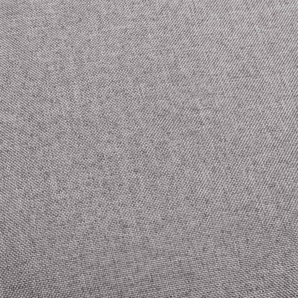 vidaXL Bar Stool Light Grey Fabric