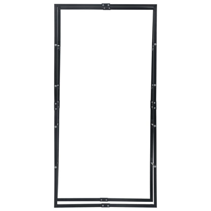 vidaXL Firewood Rack Black 100x25x200 cm Steel