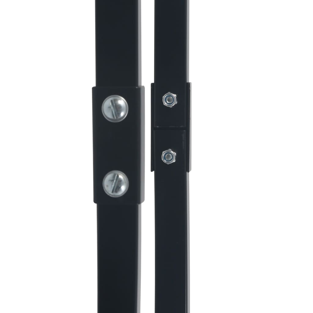 vidaXL Firewood Rack Black 80x25x100 cm Steel