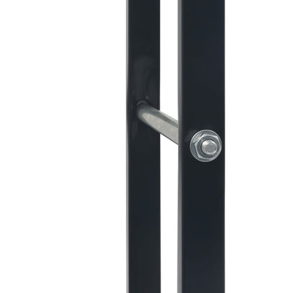 vidaXL Firewood Rack Black 80x25x100 cm Steel