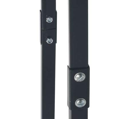 vidaXL Firewood Rack Black 100x25x100 cm Steel