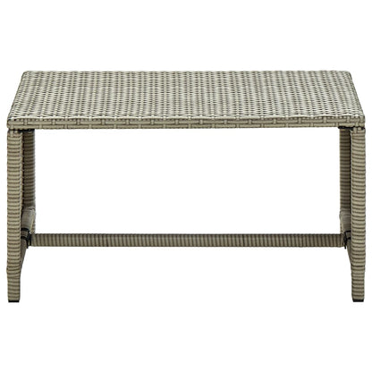 46395 vidaXL Coffee Table Beige 70x40x38 cm Poly Rattan