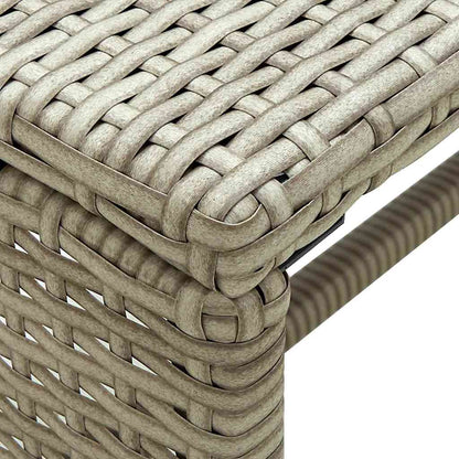 46395 vidaXL Coffee Table Beige 70x40x38 cm Poly Rattan