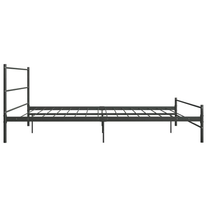 284687 vidaXL Bed Frame without Mattress Grey Metal 200x200 cm