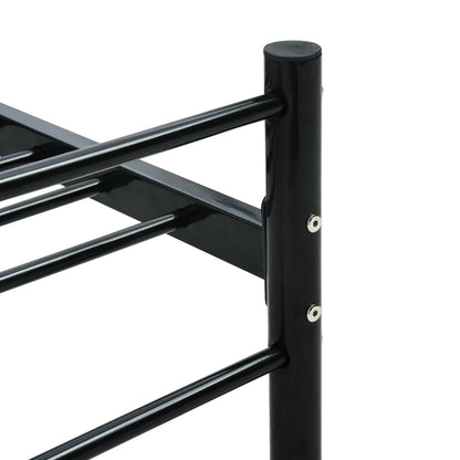 vidaXL Bed Frame | Black | Metal | Single | Durable | Bed Frame | Rectangular