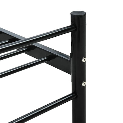 vidaXL Bed Frame | Black | Metal | 160 x 200 cm | Durable | Bed Frame