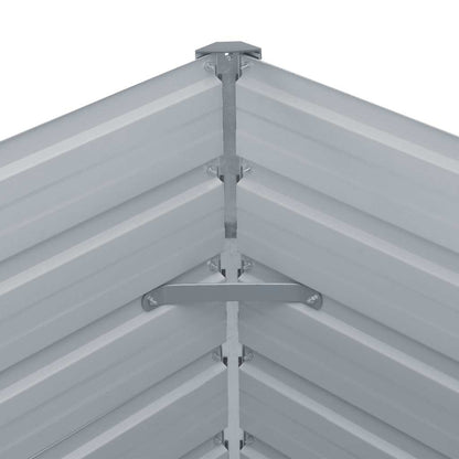 vidaXL Raised Garden Bed 160x80x45 cm Galvanised Steel Anthracite