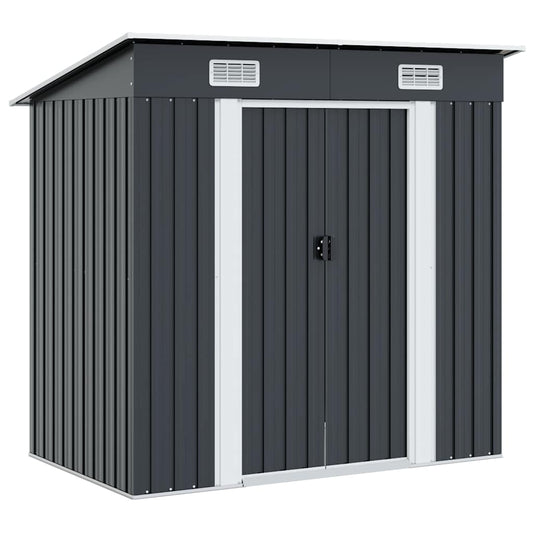 47026 vidaXL Garden Shed Anthracite Steel