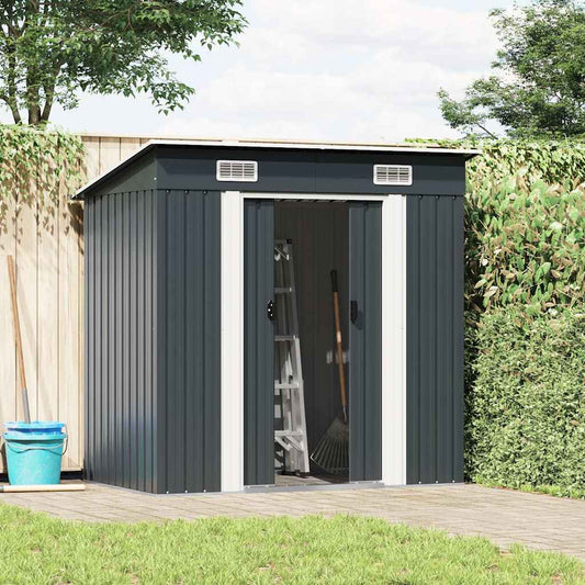 47026 vidaXL Garden Shed Anthracite Steel