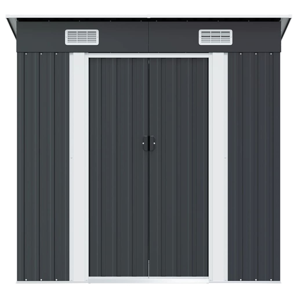 vidaXL Garden Shed Anthracite Steel