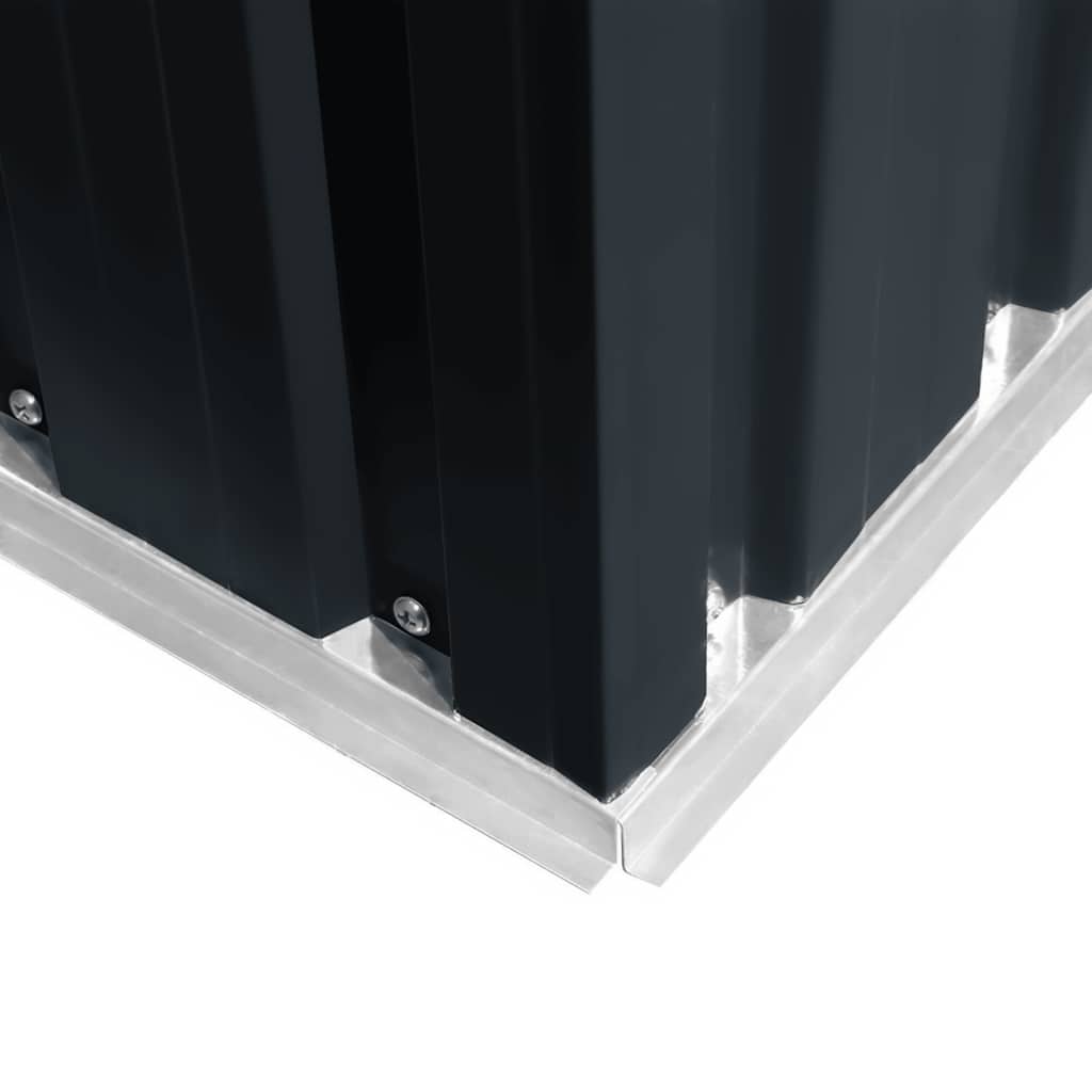 vidaXL Garden Shed Anthracite Steel