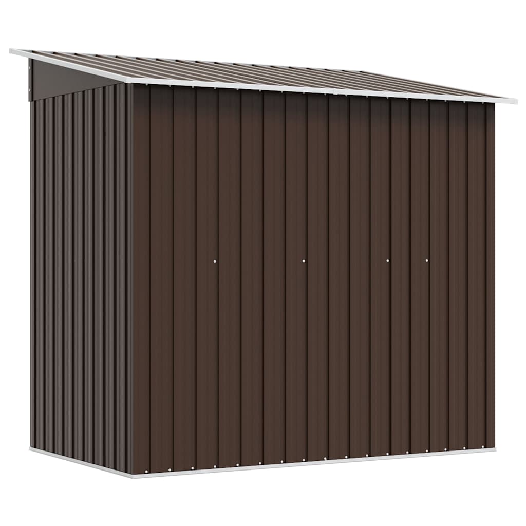 47027 vidaXL Garden Storage Shed Brown 194x121x181 cm Steel