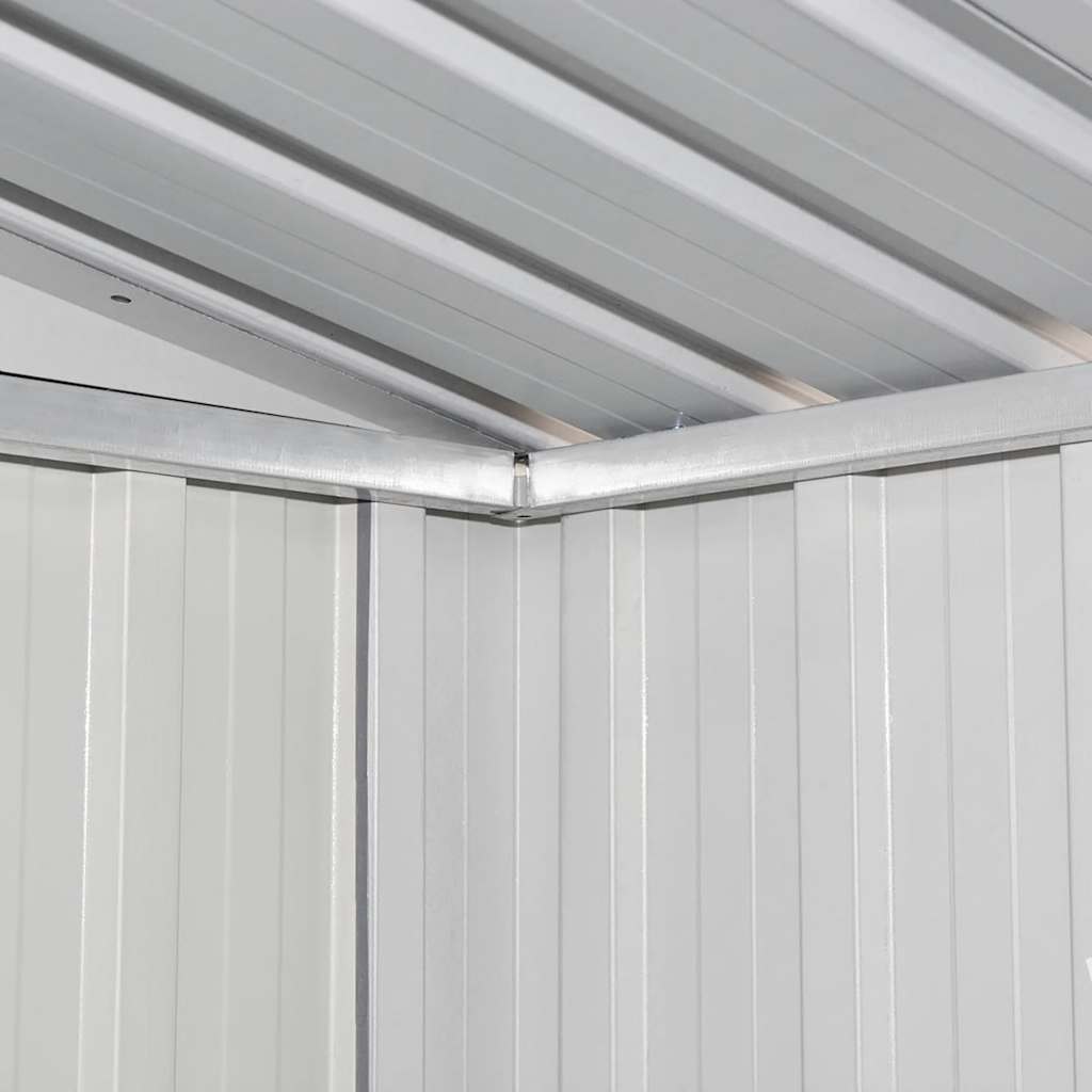 vidaXL Garden Storage Shed Brown 194x121x181 cm Steel