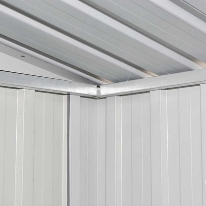 vidaXL Garden Storage Shed Brown 194x121x181 cm Steel