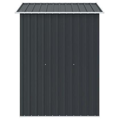 vidaXL Garden Storage Shed Anthracite Steel 204x132x186 cm