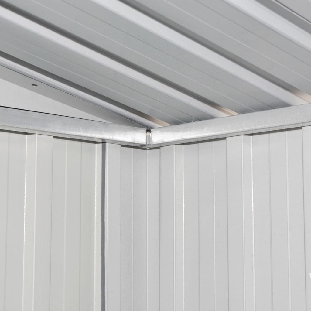 vidaXL Garden Storage Shed Brown 204x132x186 cm Steel