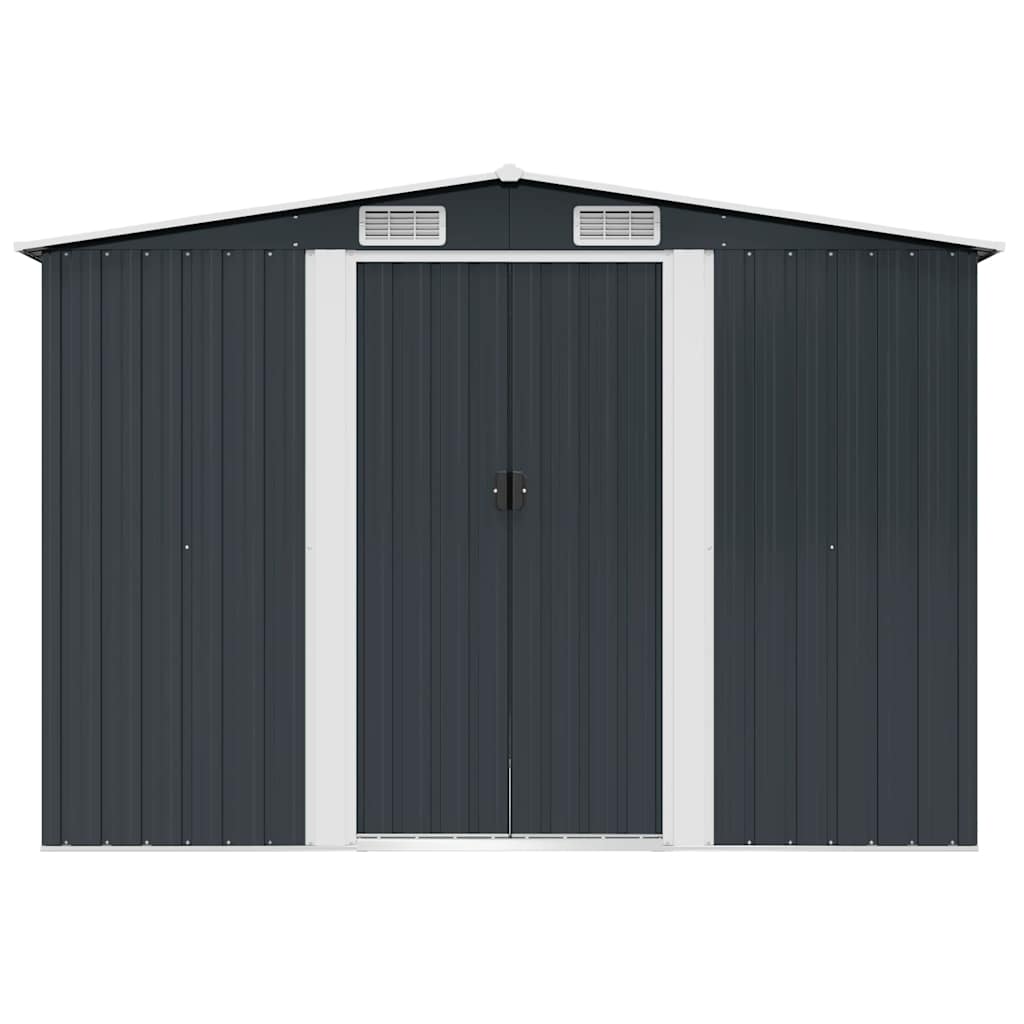 vidaXL Garden Storage Shed Anthracite Steel 257x205x178 cm