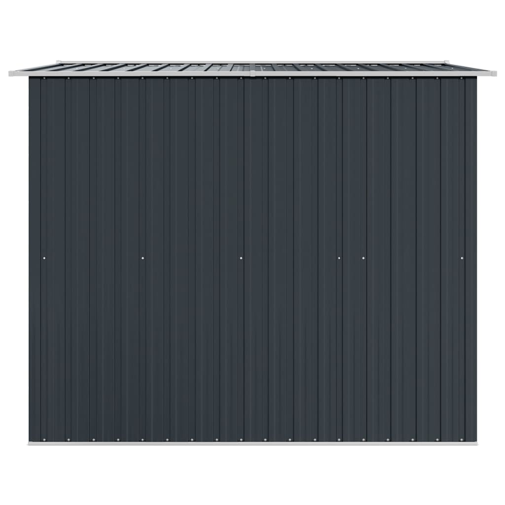 vidaXL Garden Storage Shed Anthracite Steel 257x205x178 cm