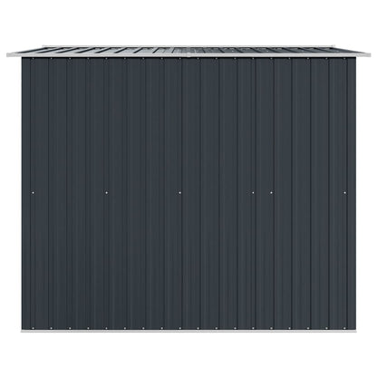 vidaXL Garden Storage Shed Anthracite Steel 257x205x178 cm