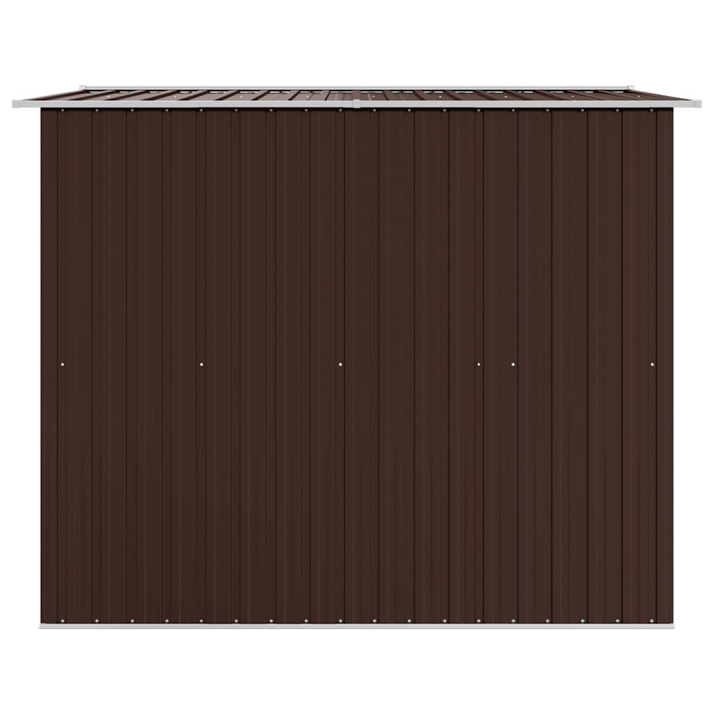vidaXL Garden Storage Shed Brown 257x205x178 cm Steel