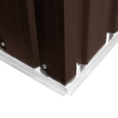 vidaXL Garden Storage Shed Brown 257x205x178 cm Steel