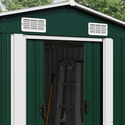 vidaXL Garden Shed Green 257x779x181 cm Galvanised steel