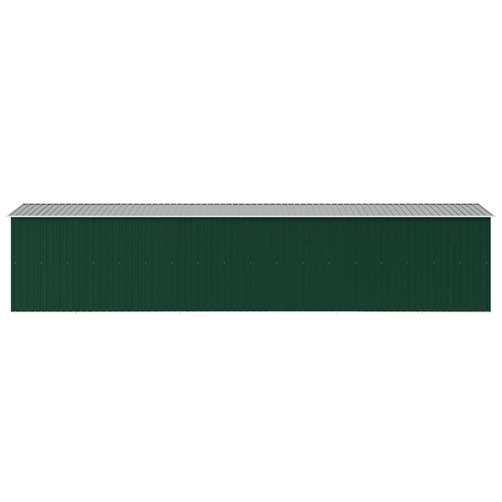 vidaXL Garden Shed Green 257x779x181 cm Galvanised steel