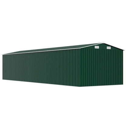 vidaXL Garden Shed Green 257x779x181 cm Galvanised steel